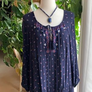 Old Navy Long Sleeve Boho Indie Dress L